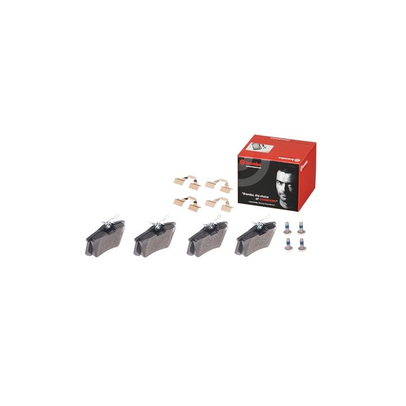 BREMBO Balatas Bajos Metales Traseras Compatible con VOLKSWAGEN JETTA de