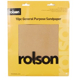 Rolson 24509 10 pc 230 x 280 mm Sandpaper Sheets