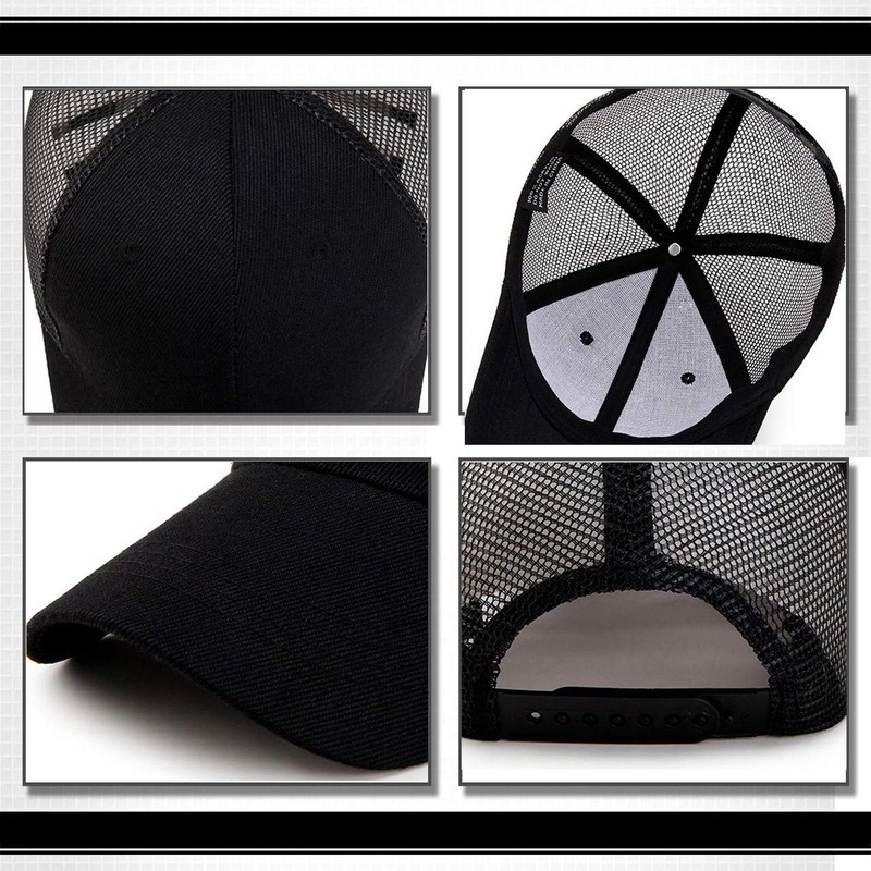 White Fang CA139 Hat, Mesh Cap, Plain, Stylish, Cool, Casual,
