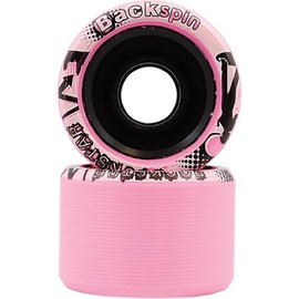Pink Backspin RockStar Quad Speed Skate Wheels 92A