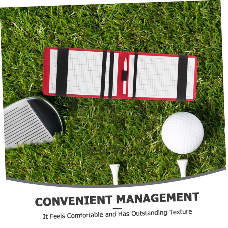 BIUDECO Golf Scorecard Holder Golf Yardage Book Golfing Notebook Portable