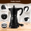 Lemosae Coffee Pot 6 Cup Electric Espresso Coffee Maker Italian