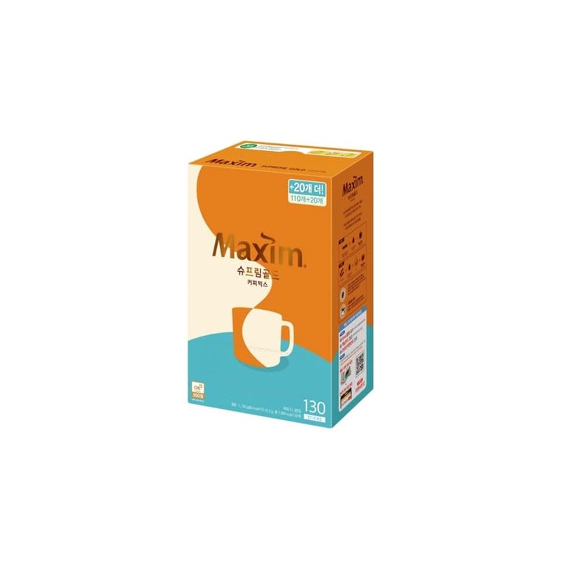 Maxim Supreme Gold Instant Coffee 13.5g, 110+20 Sticks