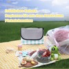 CALLYSONIC 150 x 100 cm Picnic Blanket Waterproof with Handle,