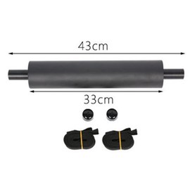 Gaderth Kayak Foot Braces, Universal Adjustable Kayak Foot Pegs, Lightweight Boat Foot Rest with 2 Straps, Cushion Pedal for Inflatable Boats Kayaks Black
