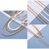 TseanYi Gold Layered Herringbone Chain Necklace Layered Twist Chain Necklace
