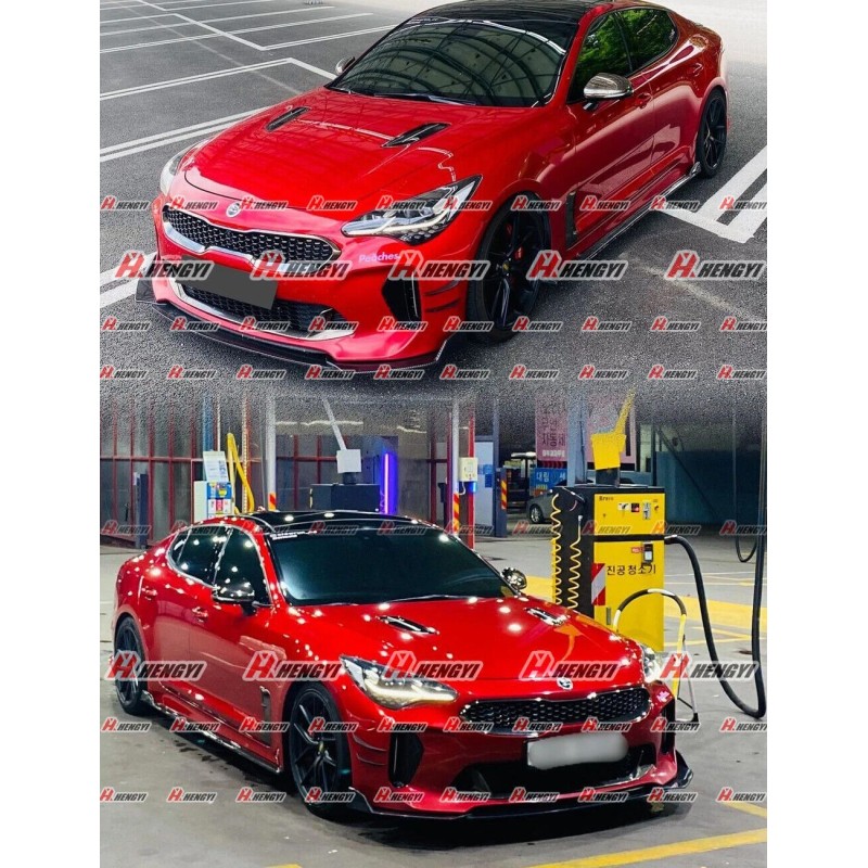 HAN For 18-21 Kia Stinger GT-Line Glossy Black Front Bumper