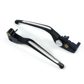 COPART Aluminum Brake Clutch Levers Set for Victory Highball/Kingpin Boardwalk All Options Victory Vegas 8 Ball/Vegas Low - Black (Silver)