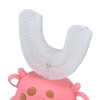 Kids U Shaped Toothbrush Pink Cartoon Electric 360° Tooth Rush