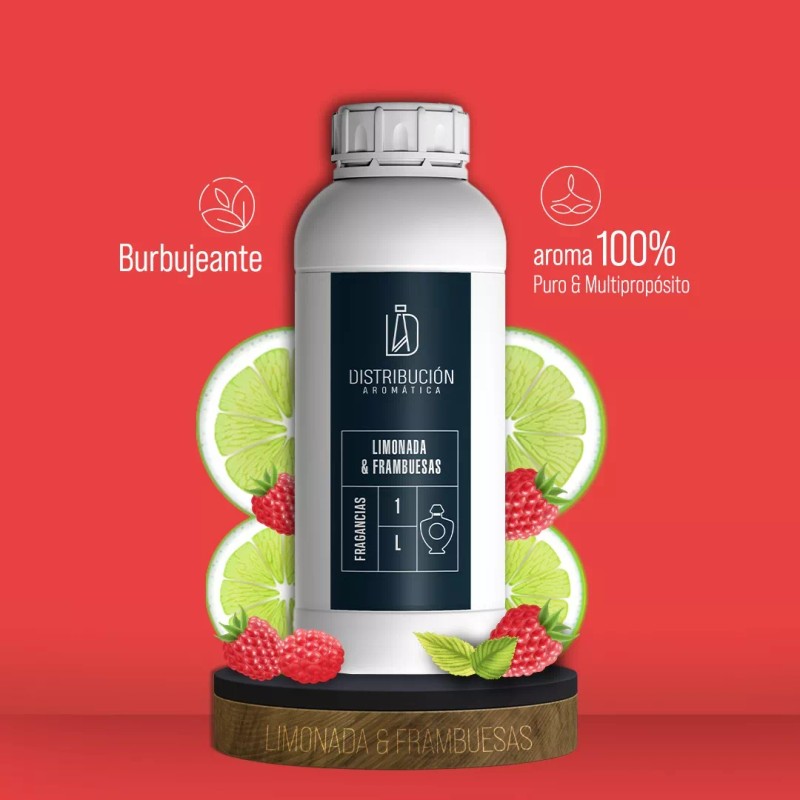 Distribución Aromática Esencia Limonada & Frambuesas P/a Dif Aplicaciones 50ml