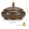 3.5in Vintage Lotus Censer Sandalwood Incense Holder Desktop Ornaments with