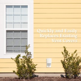 Heartland Natural Energy Saving Dryer Vent Closure - Outside Heartland Dryer Vent Cover Adapts to Outdoor Siding