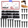 Hilitchi 1200PCS 6 Sizes Black Carbon Steel Non-Slip Shoe Nails