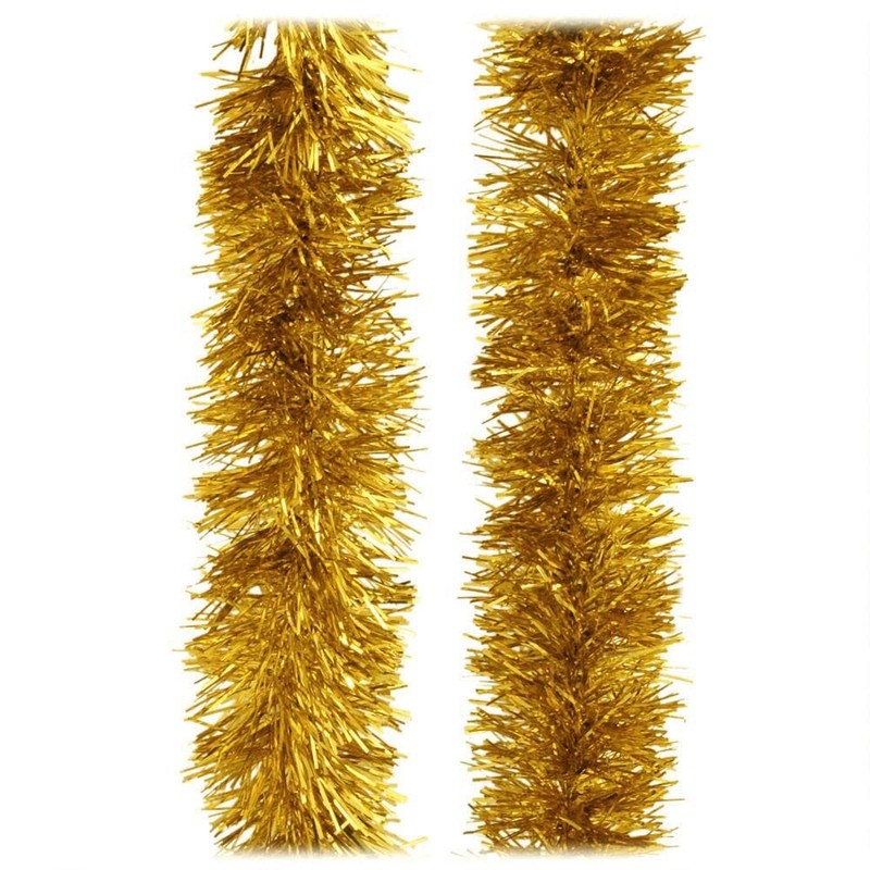 SHATCHI 1.8m/6ft Gold Luxury Deluxe Chunky Christmas Tinsel Garland Xmas