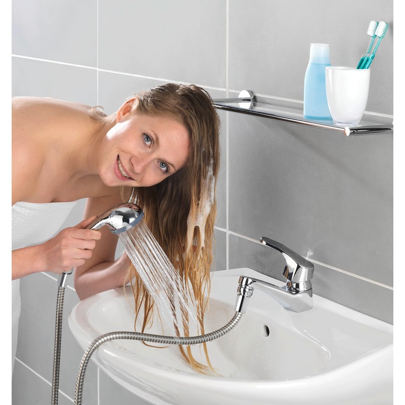 WENKO 22866100 Shower for handbasin - Mobile hand shower with