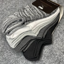 Champs Sports Women's Low-Cut Socks No Show Medium 5 Pack Cushioned - CSG Black White