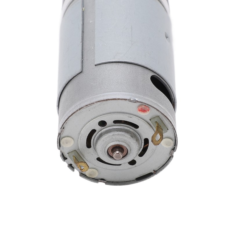 Black Silver Mini Gear Motor Low Noise High Torsion Robust