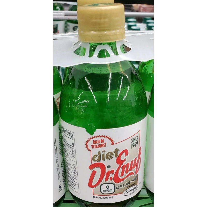 Dr. Enuf Tri-Cities Zero Dr. Enuf Beverage Glass Bottles 6