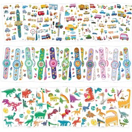Selutiya Children's Tattoos, Waterproof Children's Tattoo Stickers, Especially Skin-Friendly Children's Tattoos, Tattoos World of Dinos - for Children, Car Tattoo Stickers, Small Gifts for Children