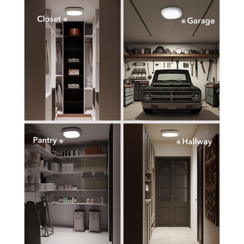 Rechargeable Shower Lights for Inside Shower, 12000mAh Motion Sensor Wireless