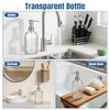 1PCS Glass Soap Dispenser with 304 Rust Proof Stainless Steel
