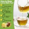 Premium Lemon Balm Leaf Tea, 50 Bags. Made with 100%