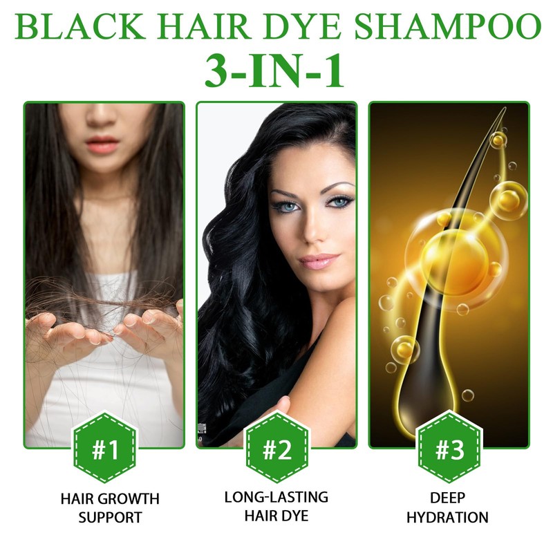 Black hair shampoo
