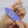 Spring Wreath Flowers Double-Sided Oval Nail File Emery Board Set