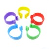 HONBAY 100PCS 5 Colors Poultry Foot Rings Leg Bands Clip-on