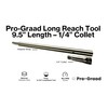 Pro-Graad 9.5" Long Reach Heavy Duty 1/4" Collet Extension Tool