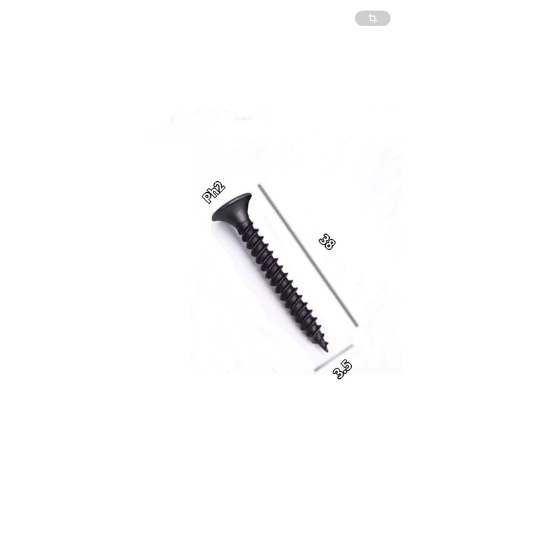 Drywall Screws – 3.5 x 38mm – Black Phosphate –