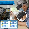 Dilzekui Headband Magnifier with LED Light, Rechargeable Head Mount Magnifier