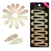 Dofash Snap Hair Clips, Metal Handles, 5 cm/2 Inch, Basic