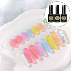 Yes, mayo Yogomayo Angel Core Reflective Glitter Gel 8-piece set / 요고마요 엔젤코어 반사 글리터젤 8종 세트