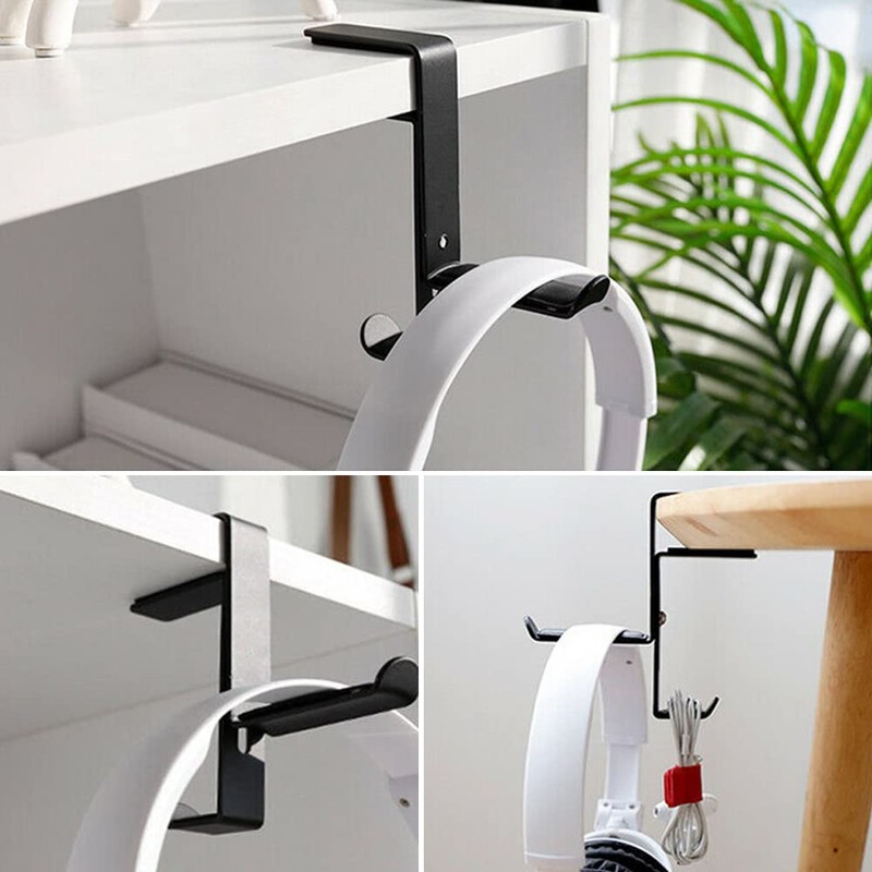 Headphone Bracket Hook Metal Earphone Headset Desks Display Stand Hanger