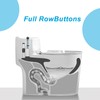 Toilet Push Button, 38mm Thread Diameter Dual Push Flushing Button,