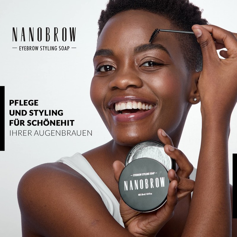 Nanobrow Eyebrow Styling Soap 30g - Soap for Eyebrow Makeup,