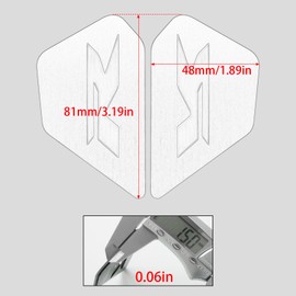 GFARDMOTO Motorcycle Frame Filler Compatible with HONDA CBR650R CB650R 2019-2024 Stainless Steel Motorcycle Accessories Frame Side Panel Cover Trim Covers Badge Decoration Cover (Red)