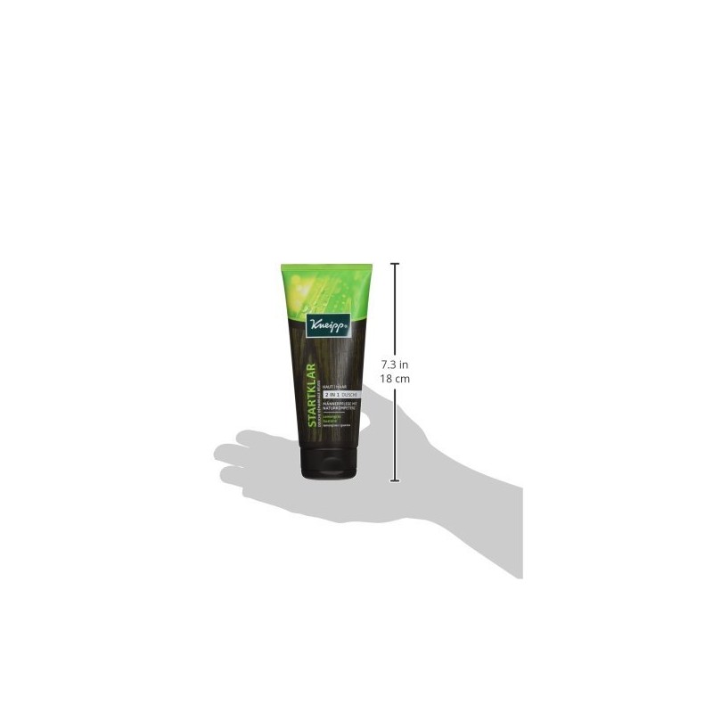 Kneipp Startklar 2-in-1 Shower Lemongrass and Guarana, 200 ml