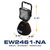Ecco EW2461 Work Light Battery Powered, Square, Magnet Mount, Black