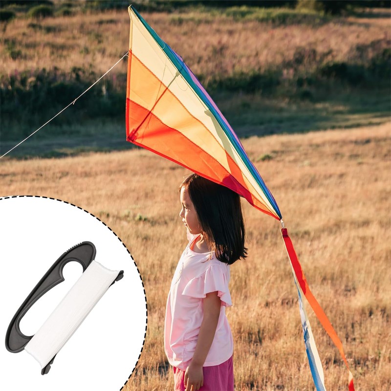 Siliget 100m Flying Kite Line, Kite String with Black Winder