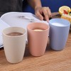 NA 12oz Small Drinking Tumblers, Unbreakable Wheat Straw Cups for