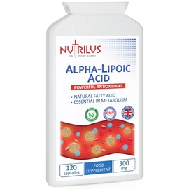 Alpha Lipoic Acid 120 Capsules 300mg - 50:50 Blend of R-ALA and S-ALA - High Strength - Vegan - UK Made Supplement - Antioxidant