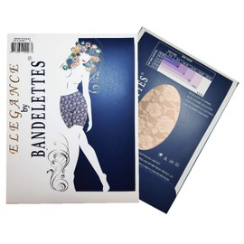 Bandelettes Elegance Elastic Anti-Chafing Lace Panty Shorts - Prevent Thigh Chafing, Beige, Large