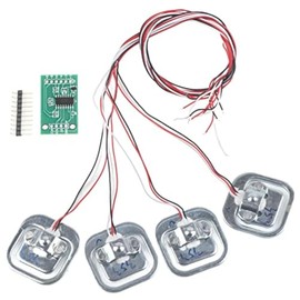 Load Cell Kit Half-Bridge Strain Gauge HX711 Module + 4 Individual 50Kg