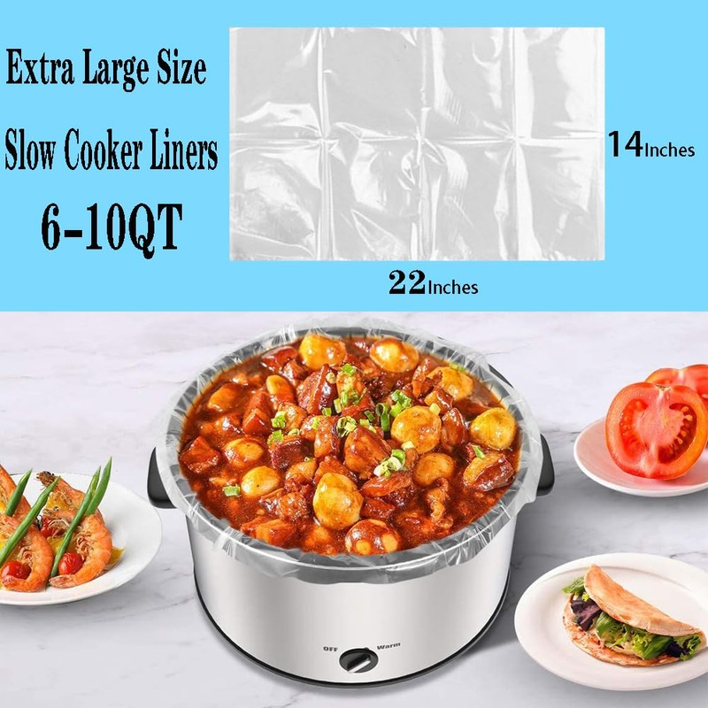Slow Cooker Liners and Cooking Bags Extra Large Size Fits