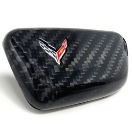 SR1 Performance C8 Corvette Key Fob Cover - Carbon Fiber for 2020-2025 Next Generation Corvettes Keyfob (Black)