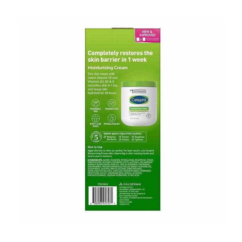 Cetaphil Moisturizing Cream 20 oz, 2 Pack