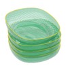Zopnny Plastic Decorative Pedestal Bowl, Round Fruit Basket Bowl for