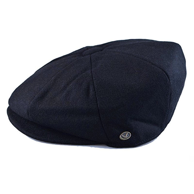 Gorro clásico de 8 paneles de mezcla de lana para